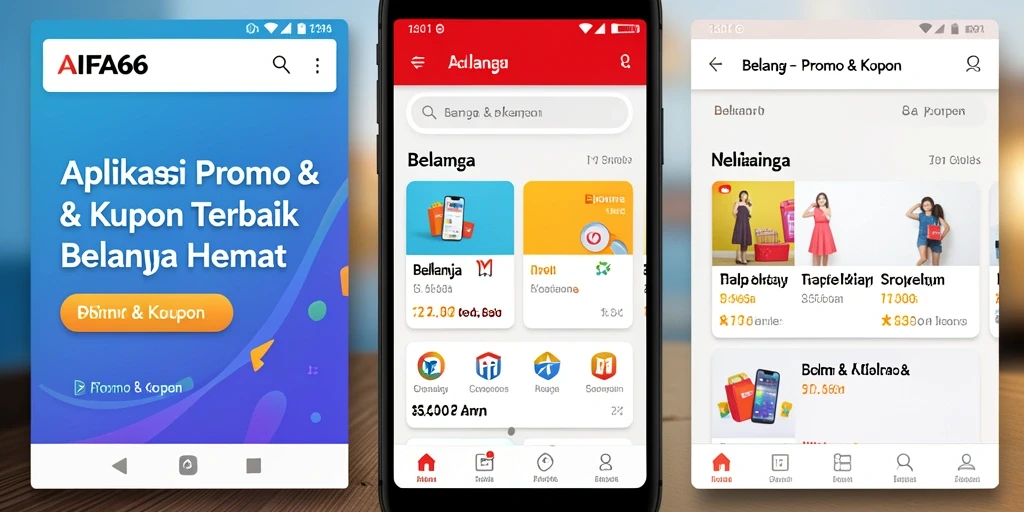 Tampilan antarmuka AIFA66 dengan berbagai penawaran Promo & Kupon.