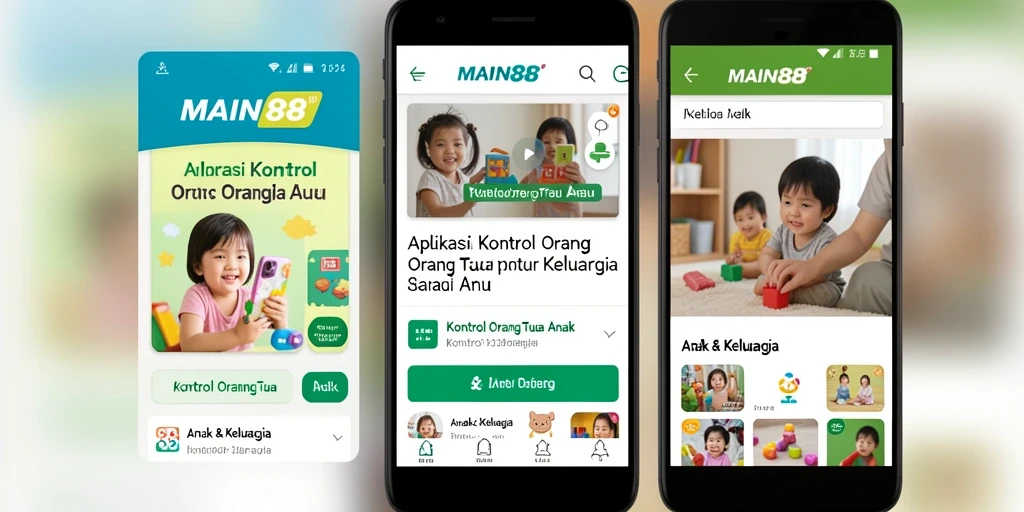 Tampilan antarmuka aplikasi Kontrol Orang Tua Anak yang user-friendly.